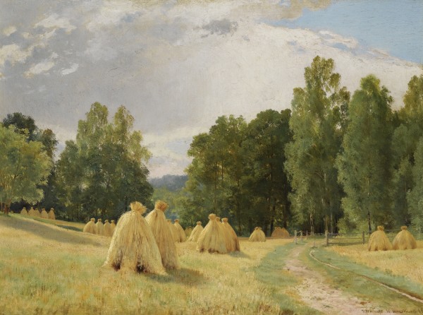 Near the forest by Ivan Shishkin